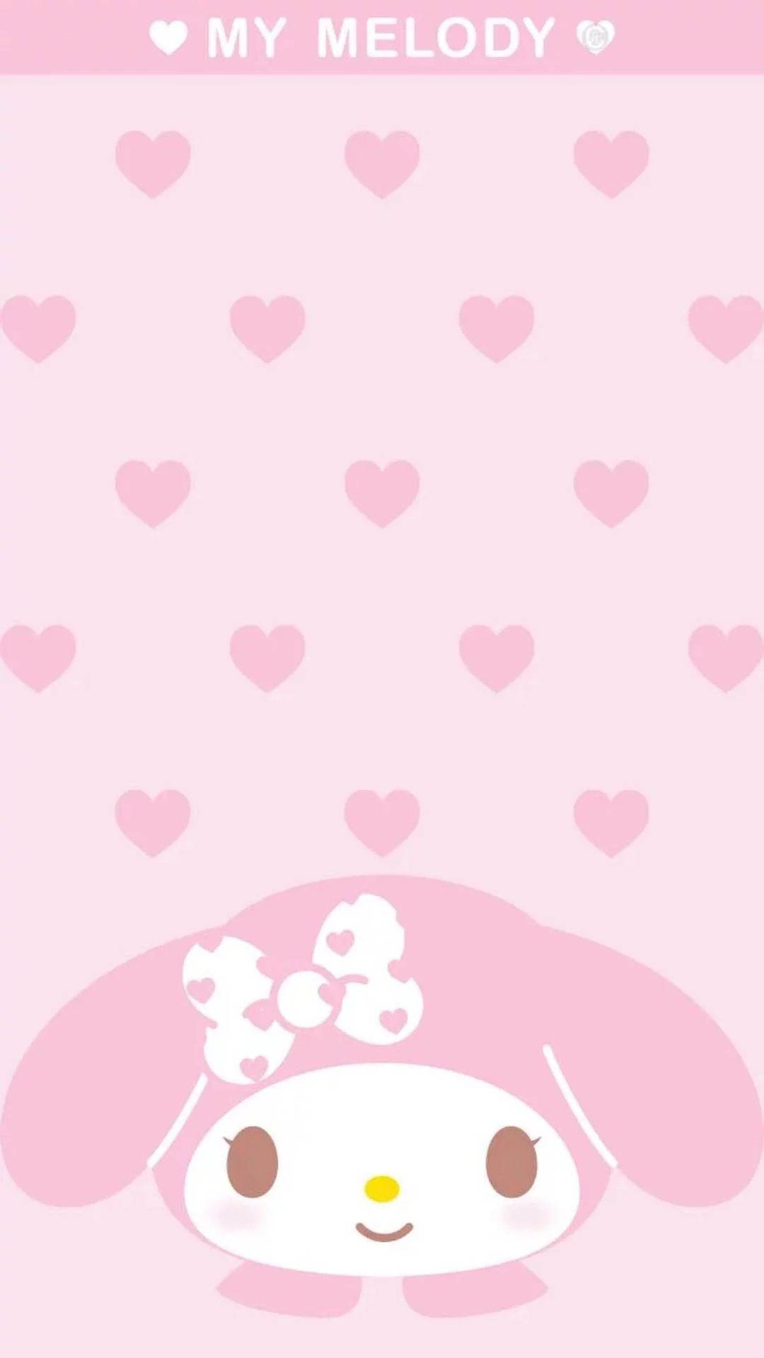 My Melody Heart Pattern Background