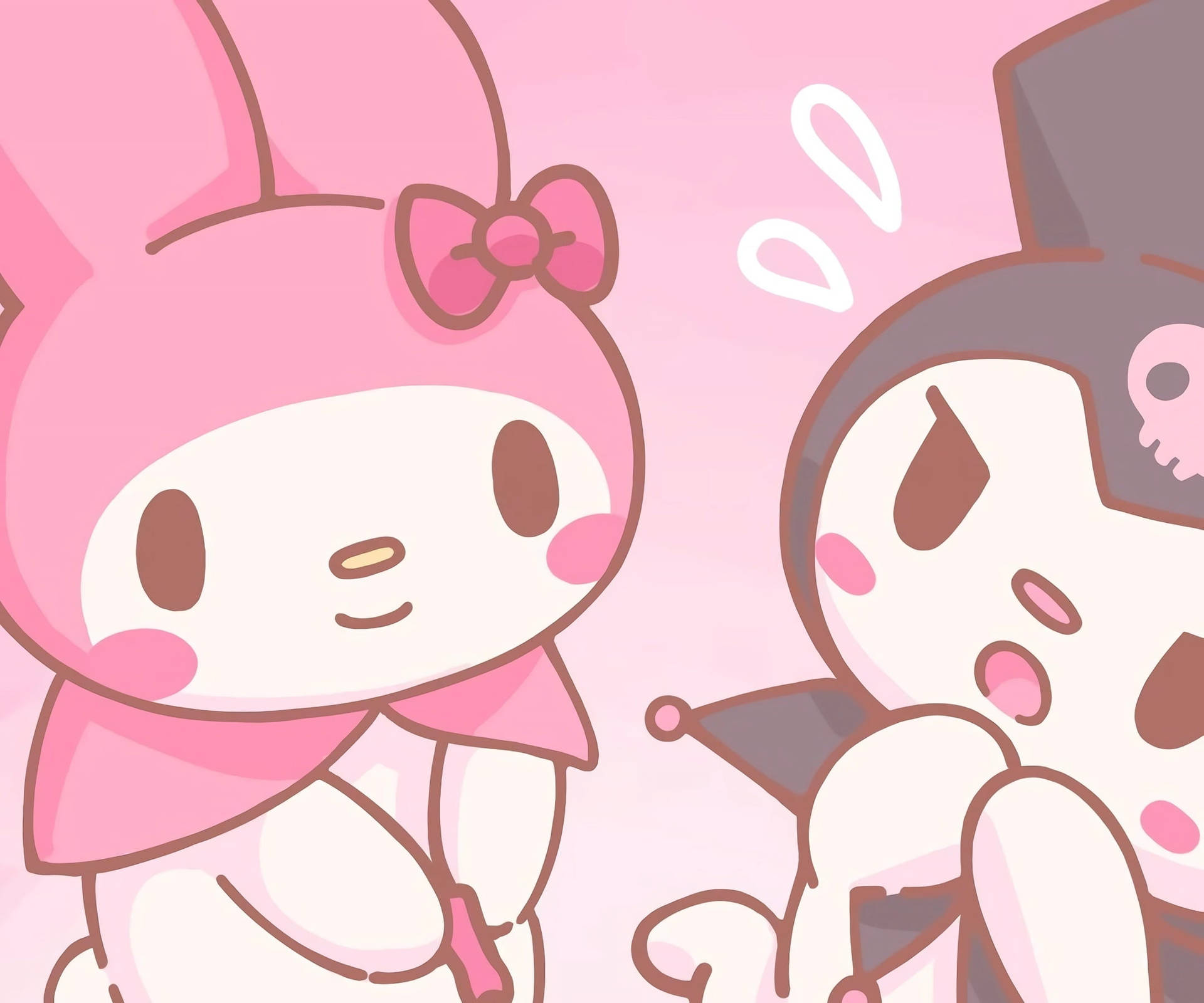 My Melody Kuromi Cute Desktop Background