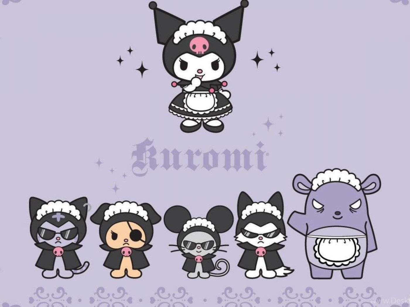 My Melody Kuromi With Her Friends Background