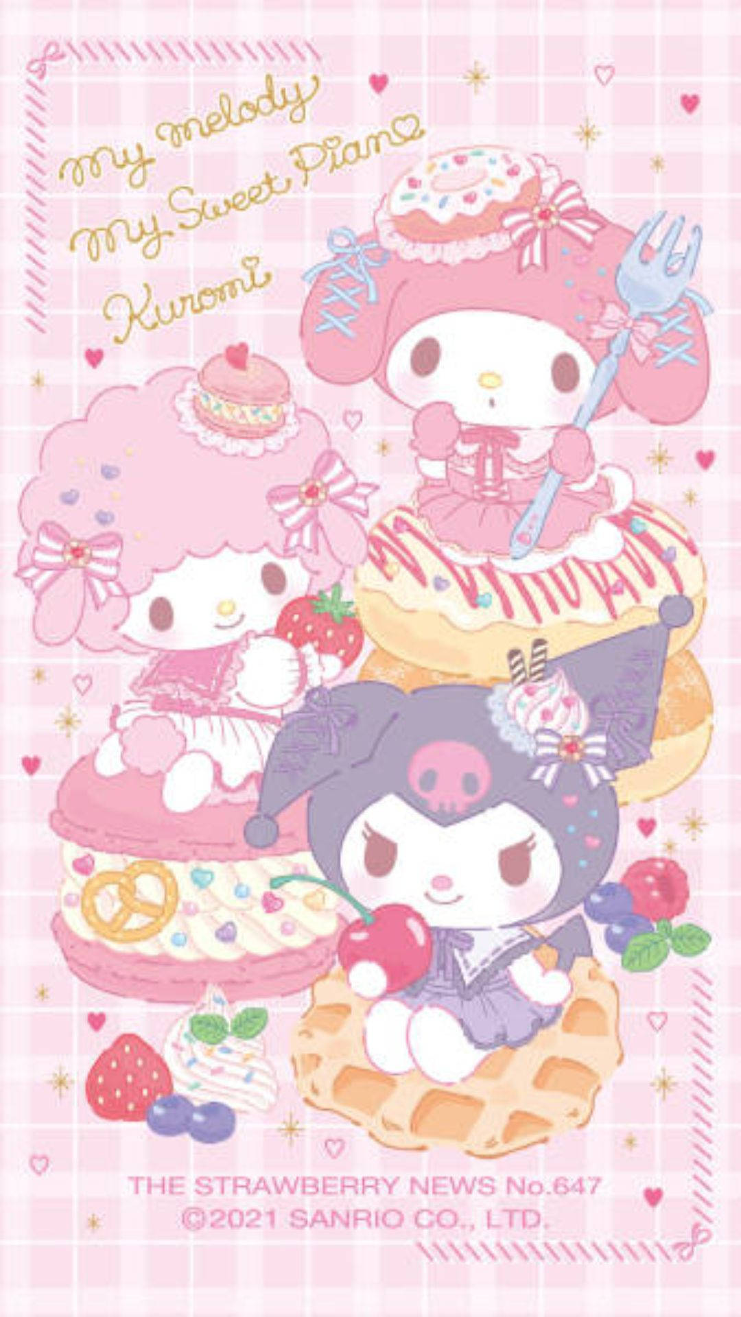 My Melody Kuromi With My Sweet Piano Background