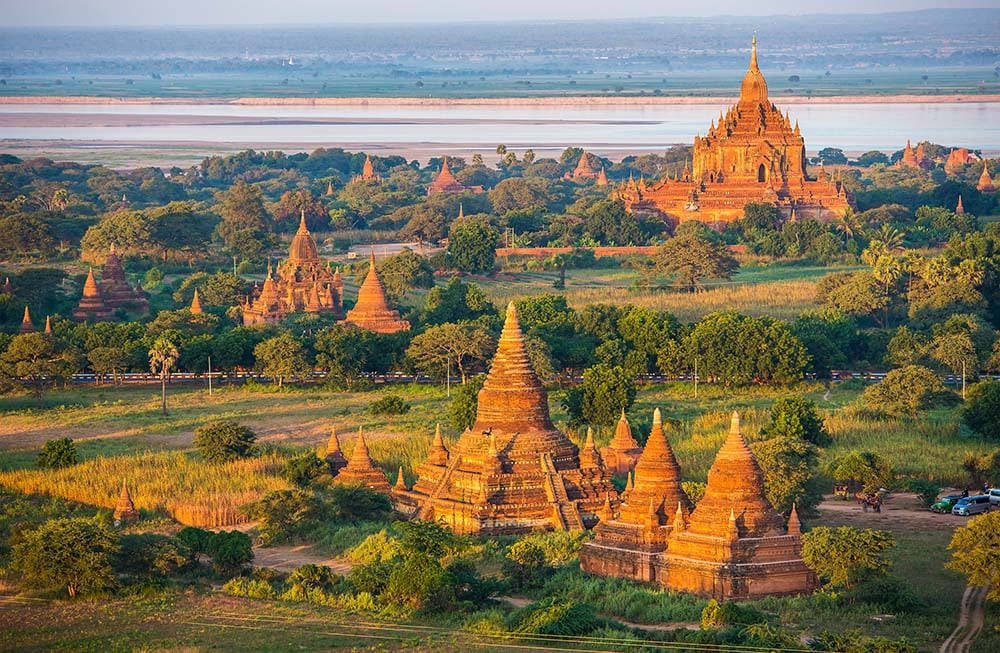 Myanmar Religious Temples Background