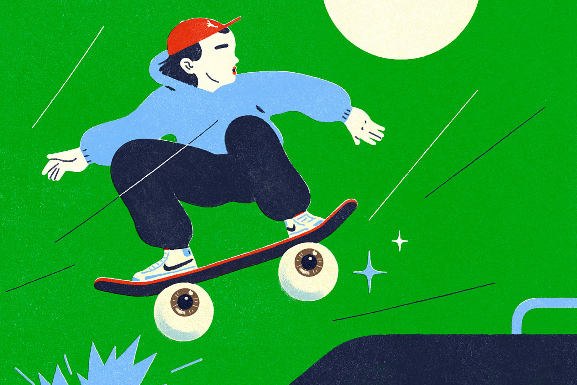 Myopic Eye Skateboard Background