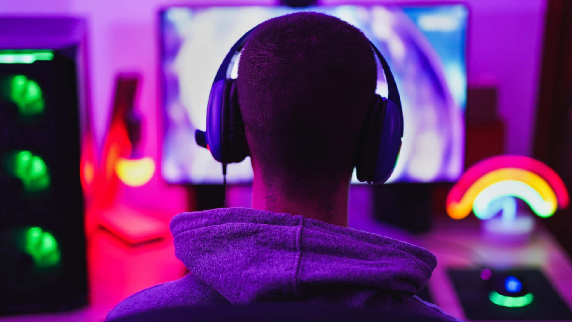 Myopic Person Playing Video Game