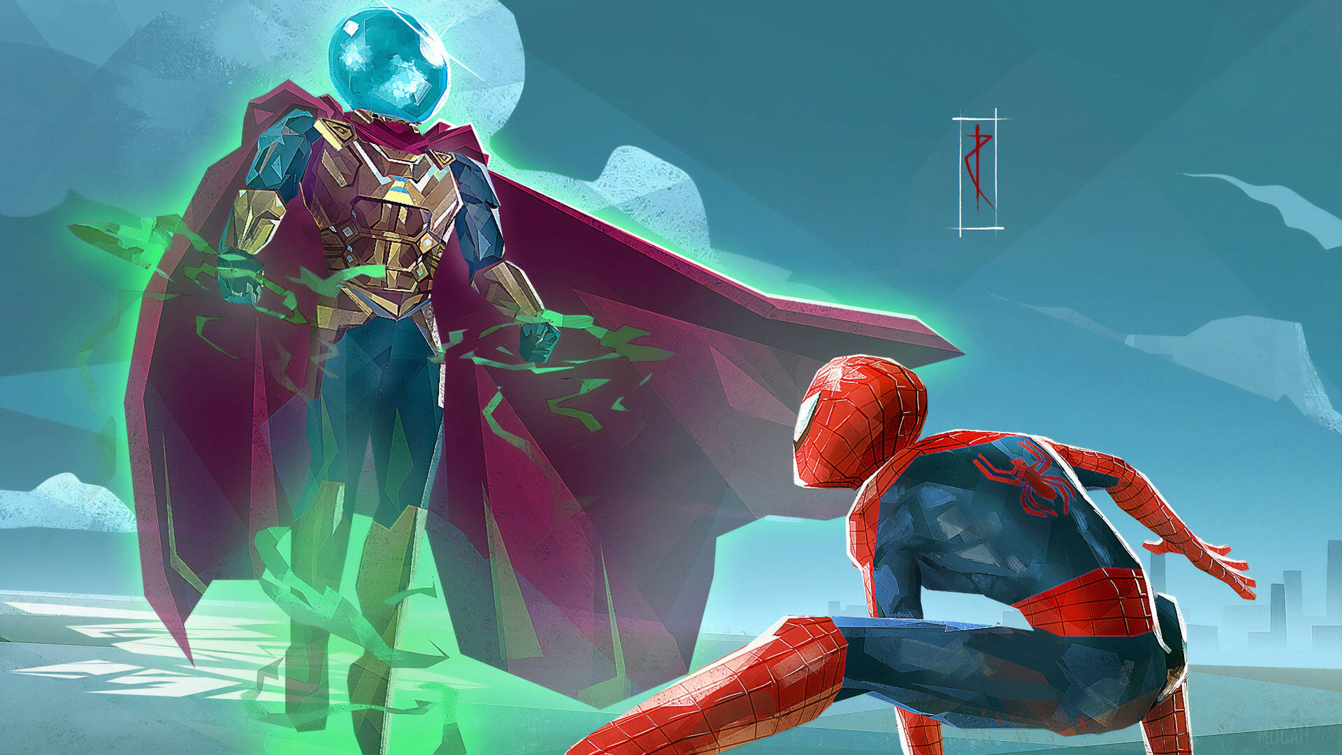 Mysterio And Spider-man Background