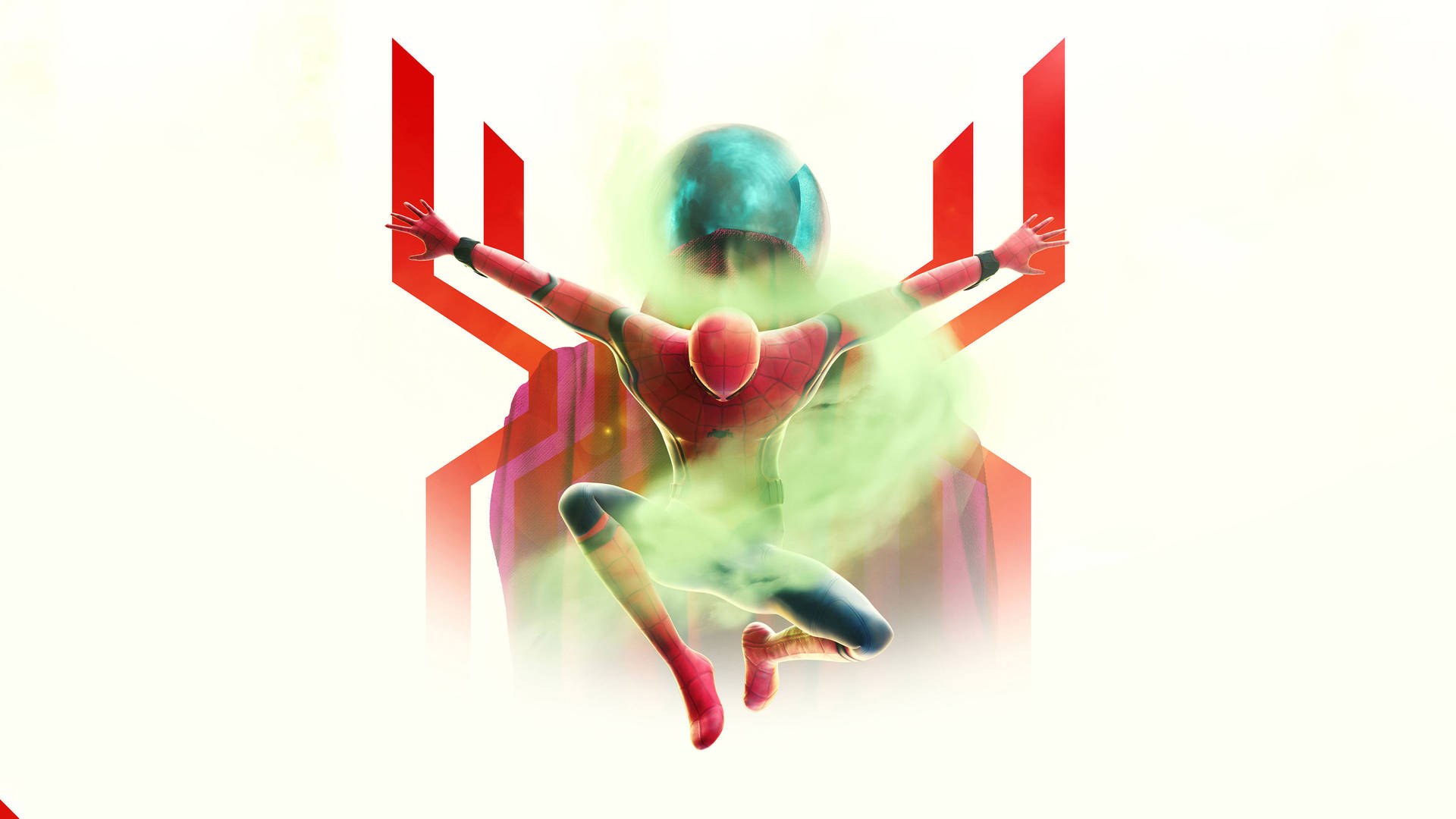 Mysterio And Spider-man Digital Art Background