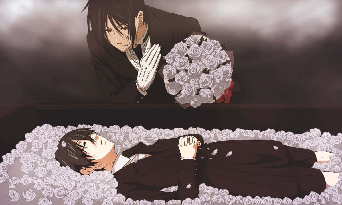 Mysterious And Elegant Sebastian Michaelis Background