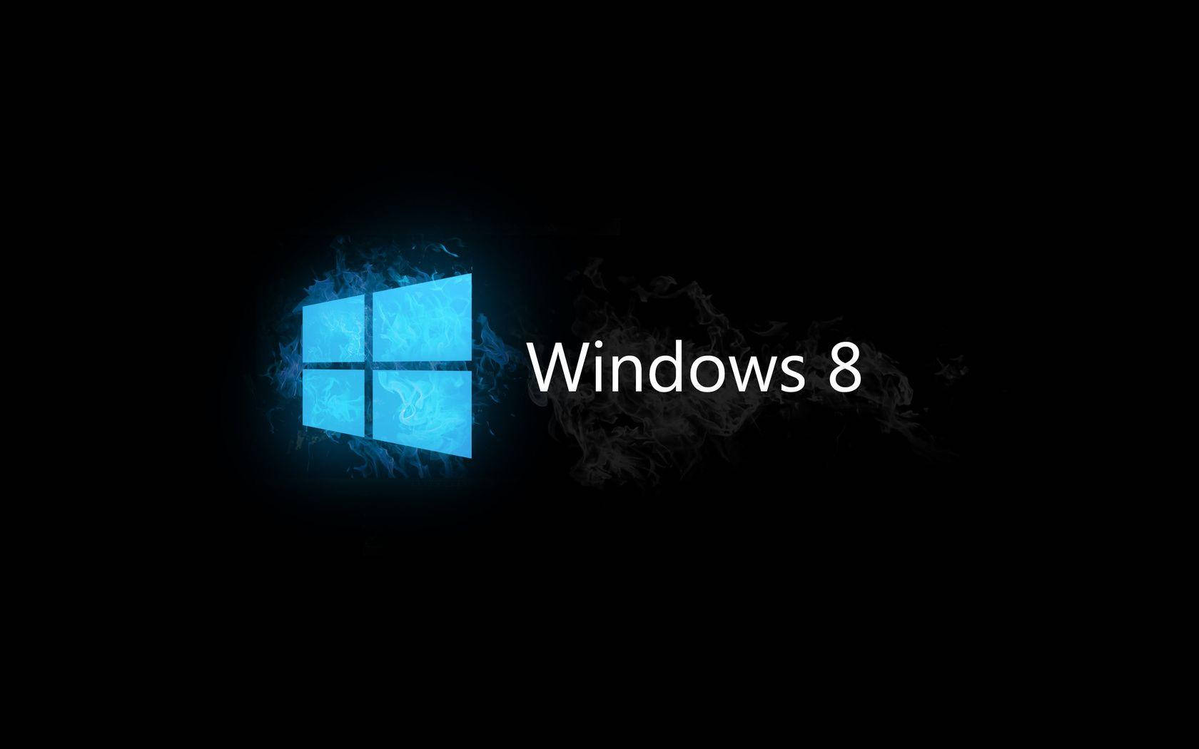 Mysterious Black Windows 8 Background Background