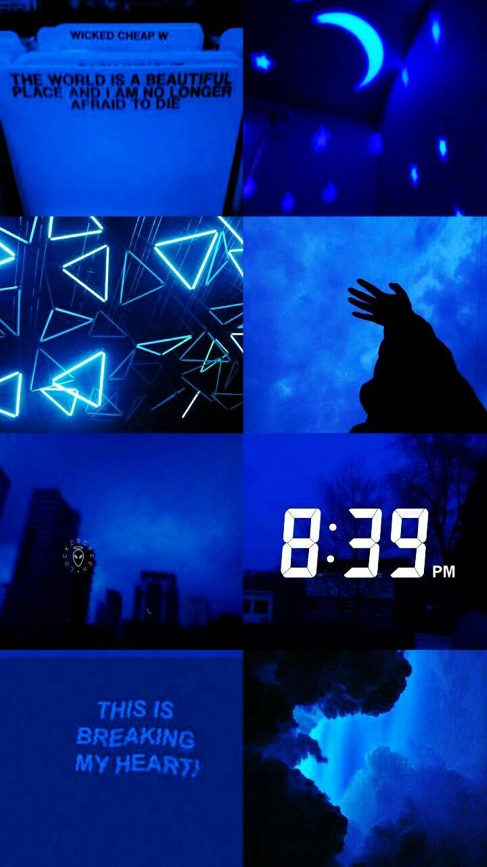 Mysterious Blue Aesthetic Tumblr Background