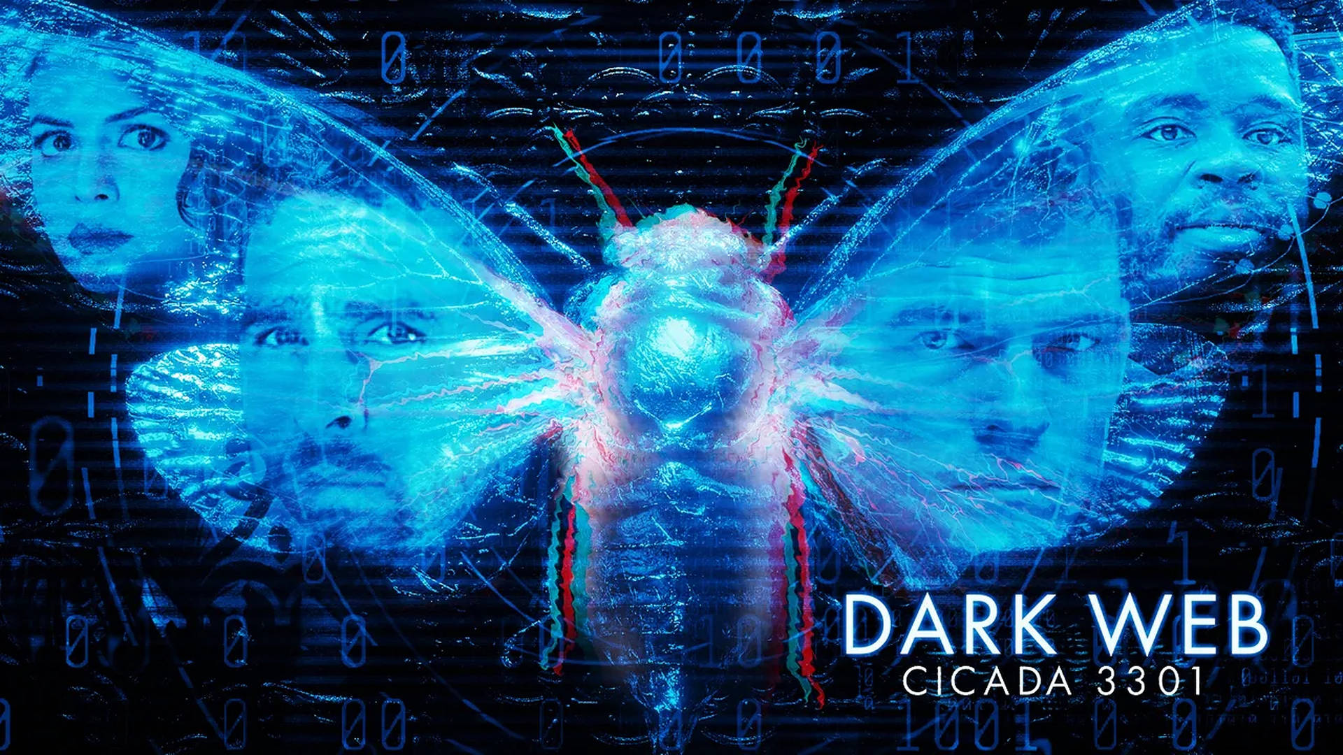 Mysterious Cicada 3301 Symbol In The Shadows Of The Dark Web Background