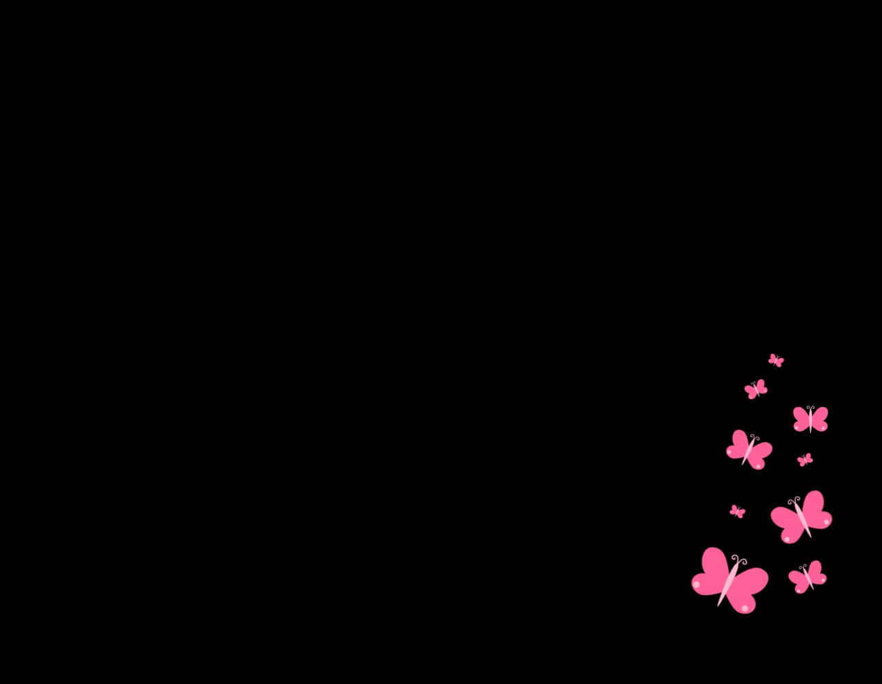 Mysterious Dark Butterfly On A Black Background Background