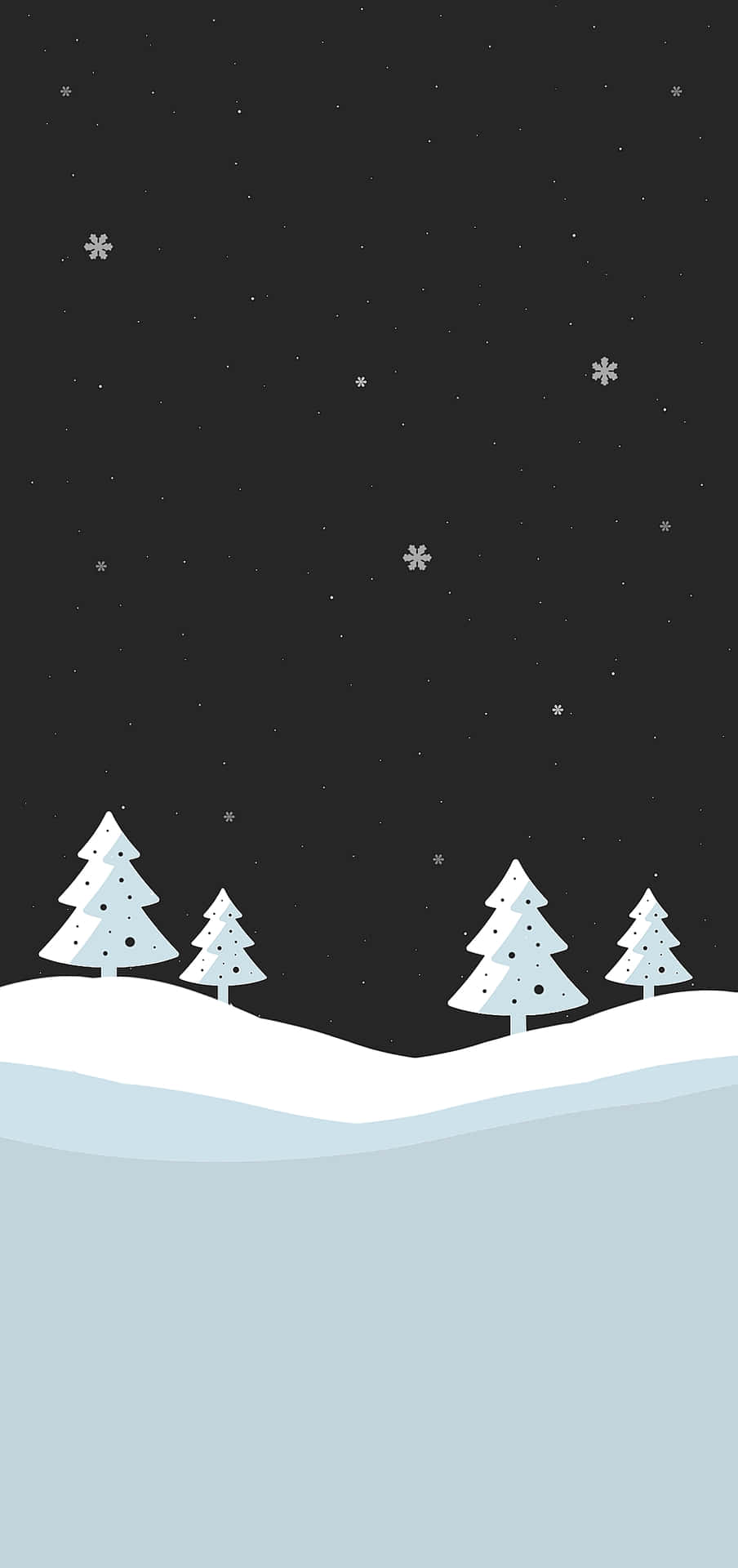 Mysterious Dark Christmas Scene Background