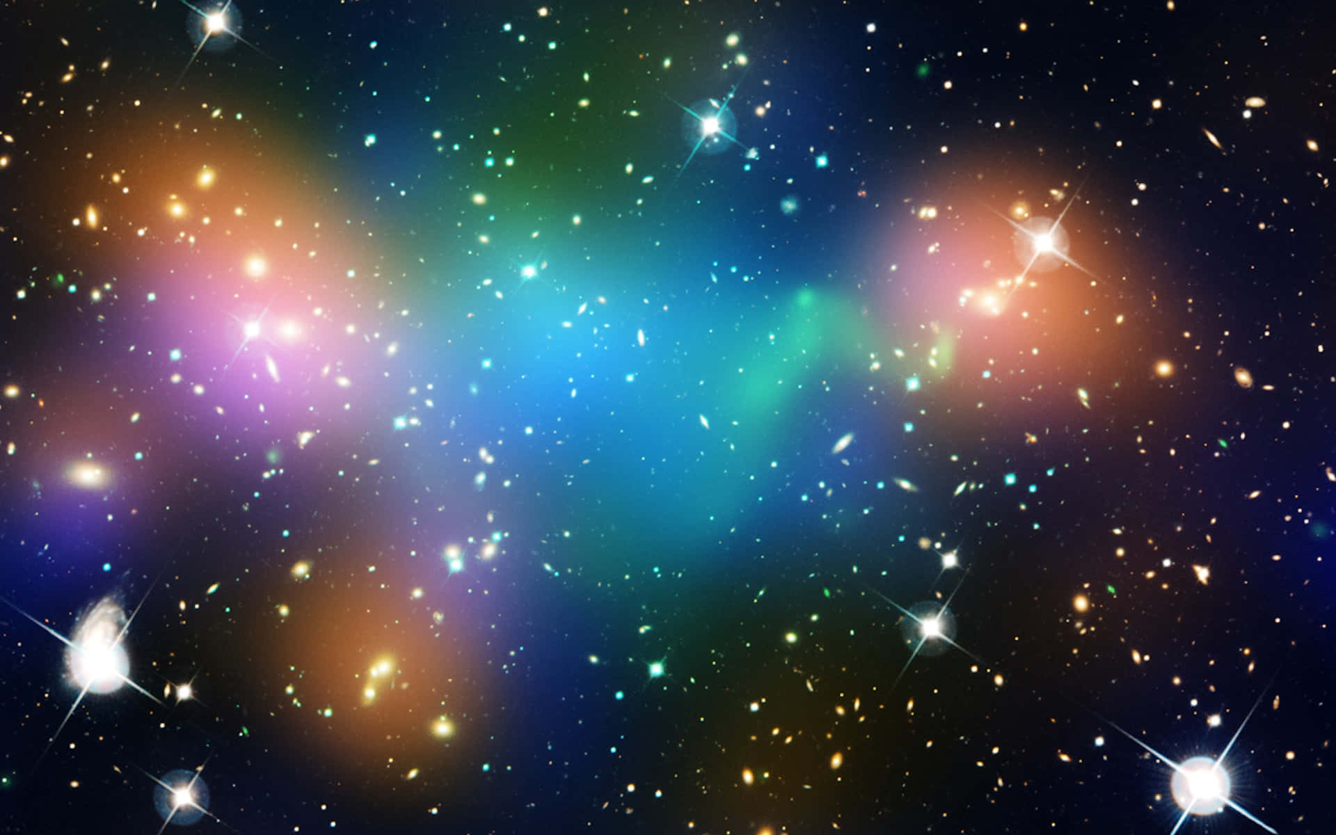 Mysterious Dark Matter In Space Background