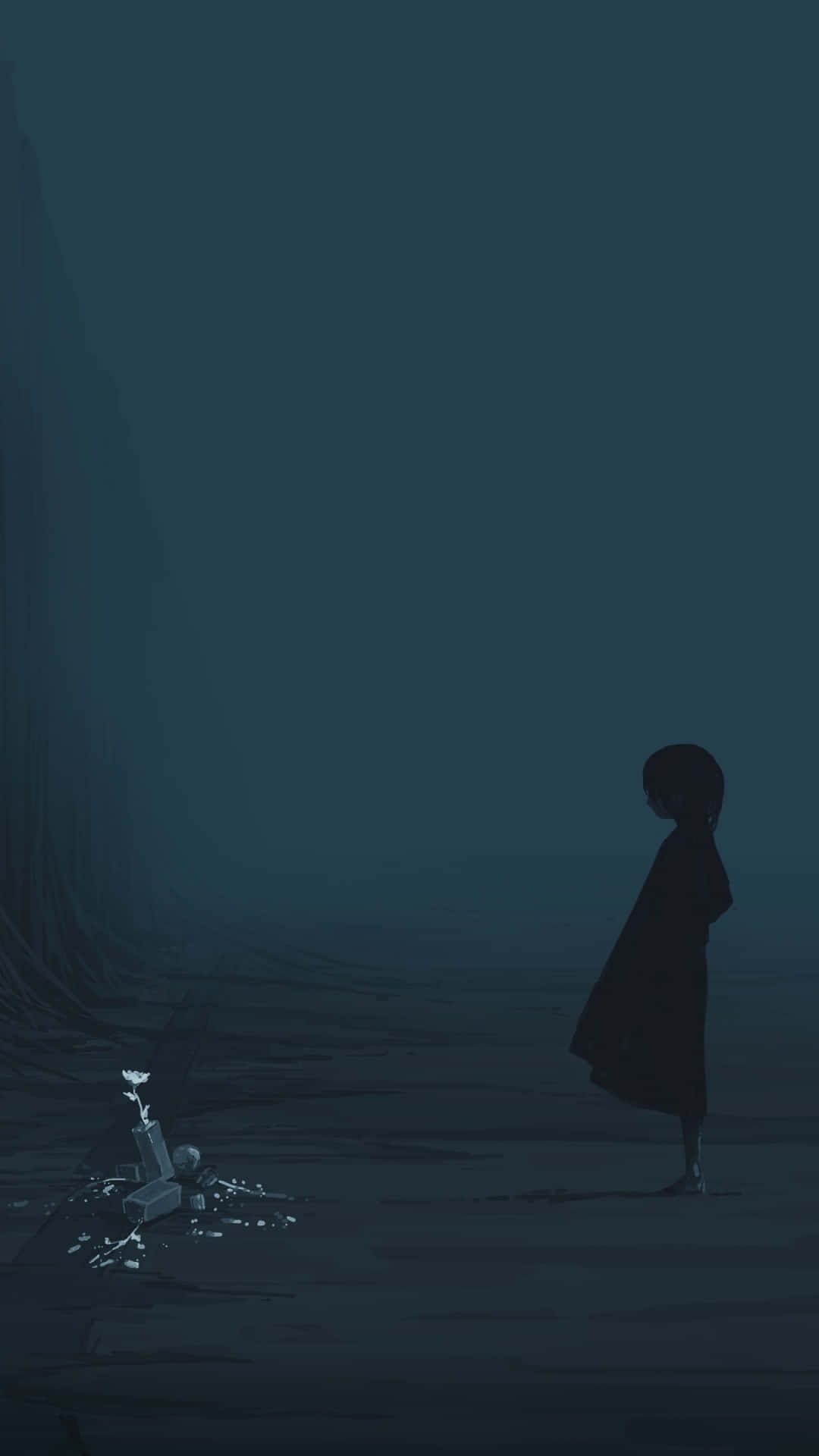 Mysterious Figureand Shatteredi Phone Background