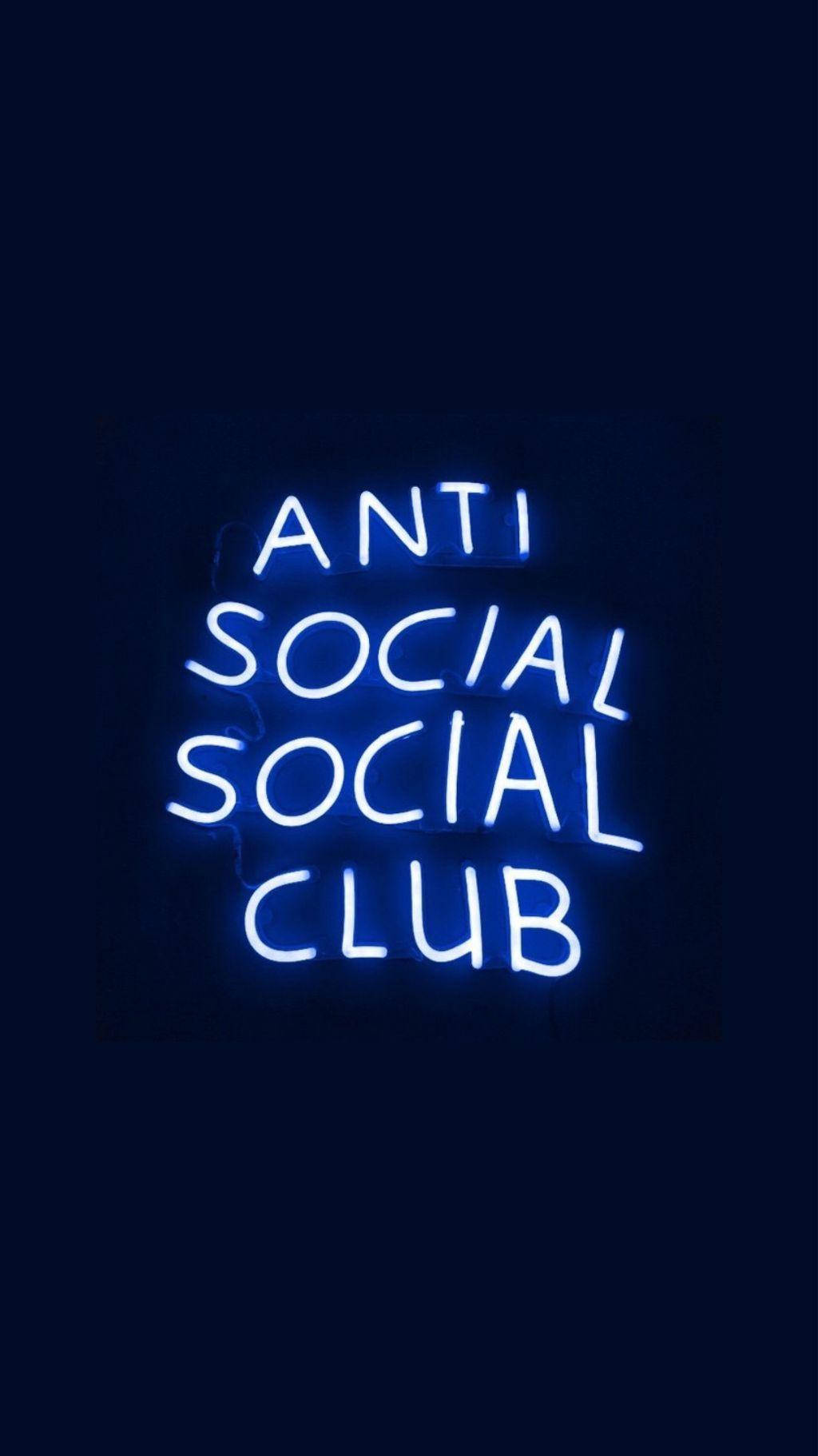 Mysterious Glow With Anti Social Social Club Theme Background