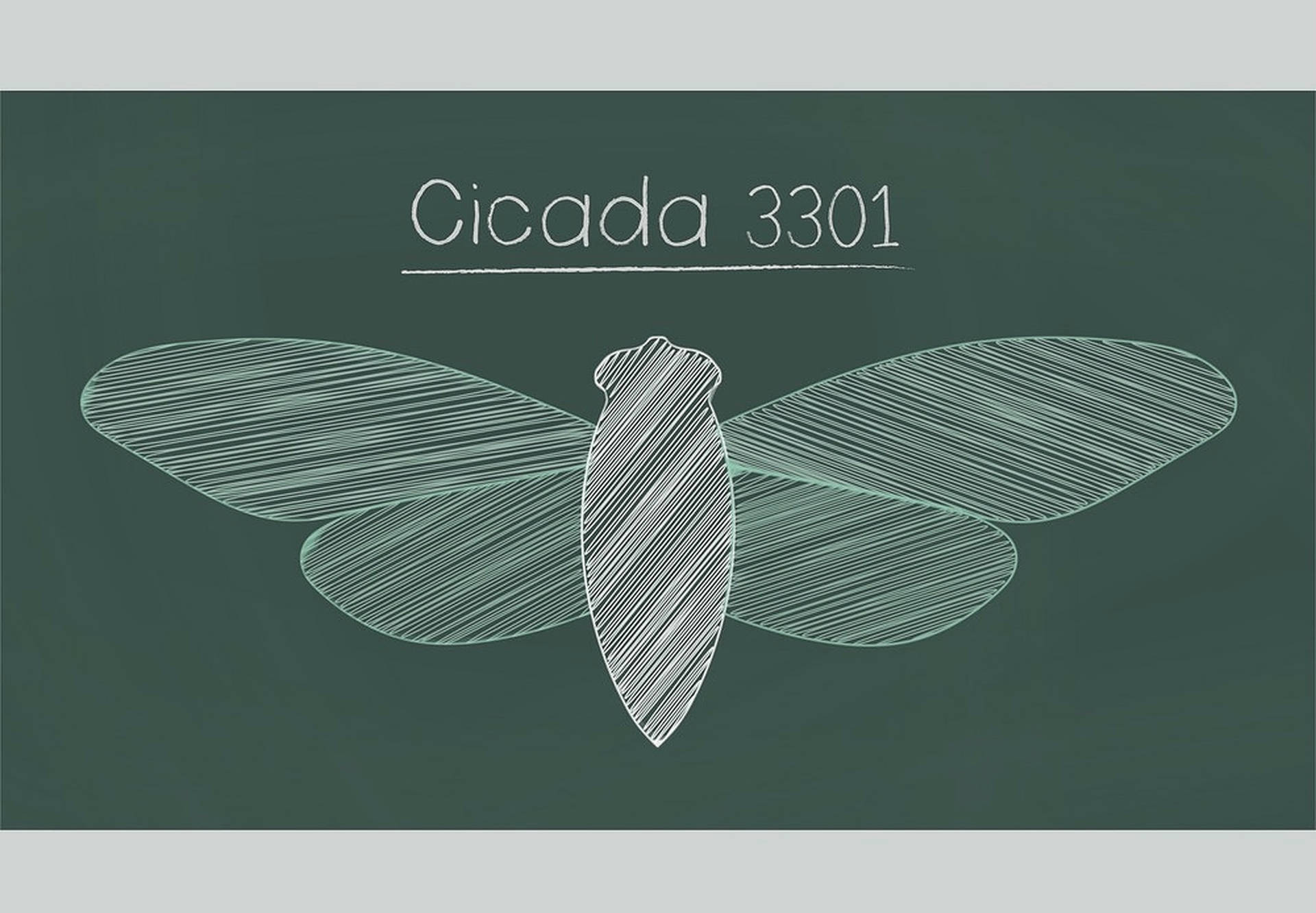 Mysterious Green Poster Of Cicada 3301