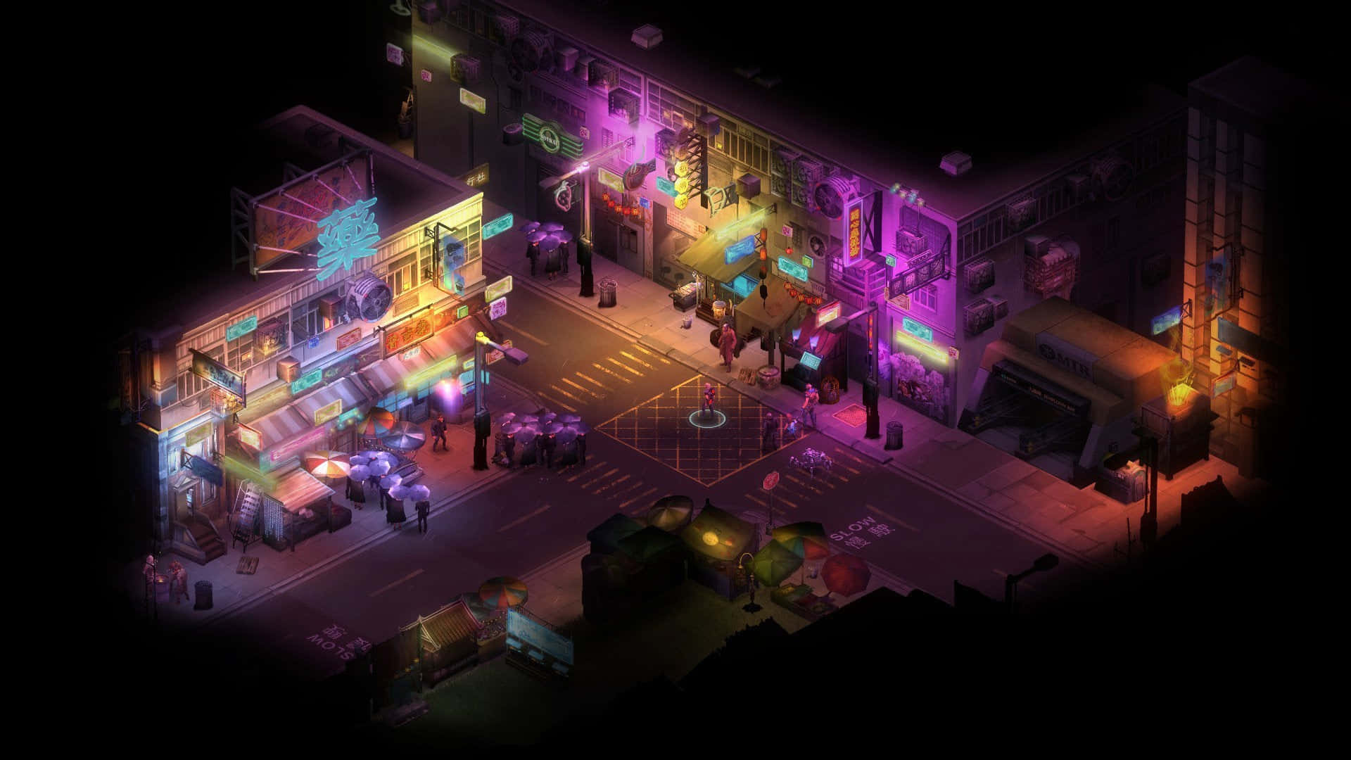 Mysterious Inhabitants Of A Cyberpunk Future, Depicted In The Video Game Shadowrun Background