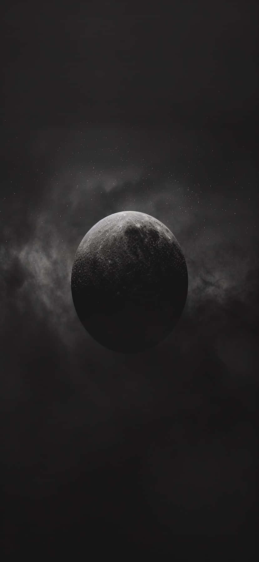 Mysterious Planetin Dark Space Background