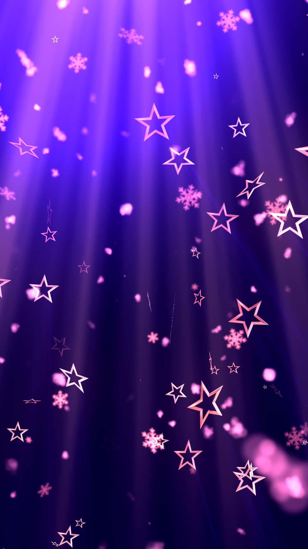 Mysterious Purple Star Background