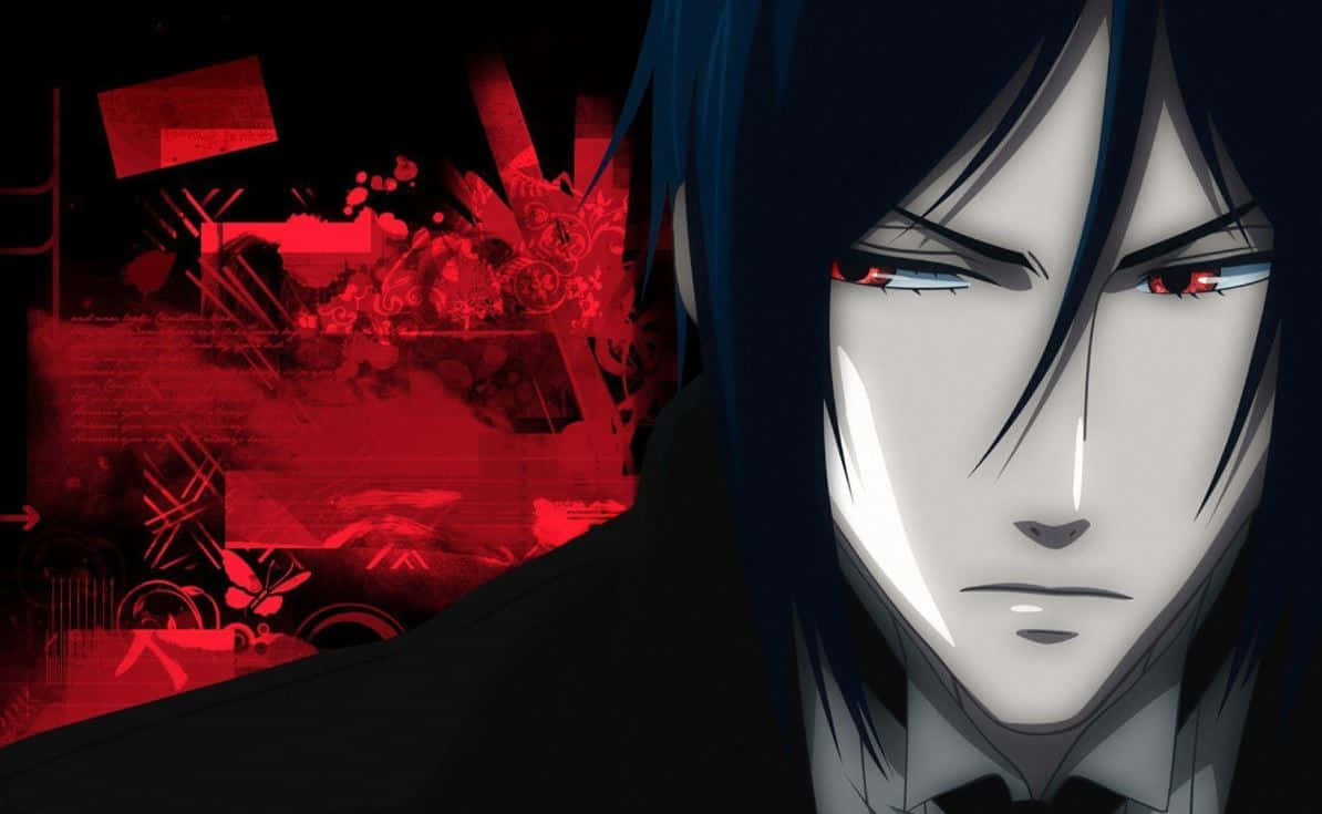 Mysterious Sebastian Michaelis In Elegant Attire Background