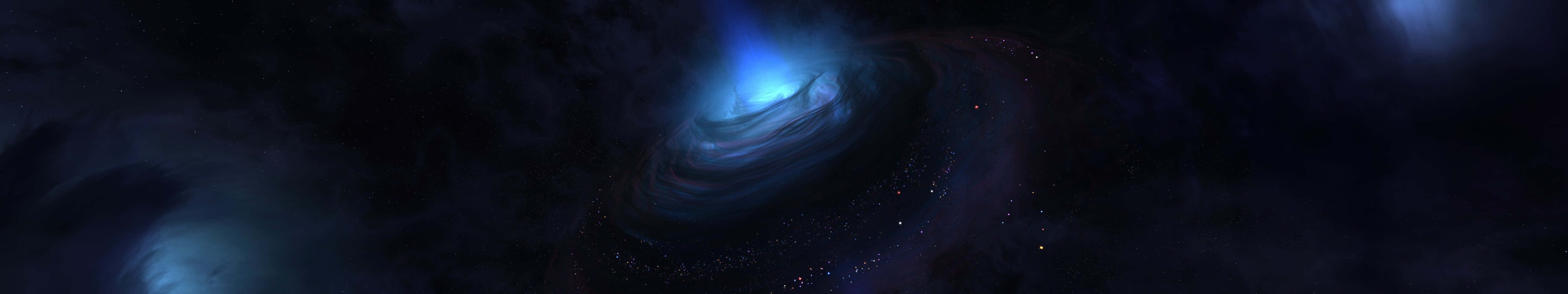 - Mysterious Triple Monitor Display Background