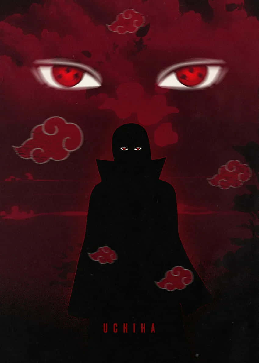 Mysterious_ Uchiha_with_ Sharingan_ Eyes Background