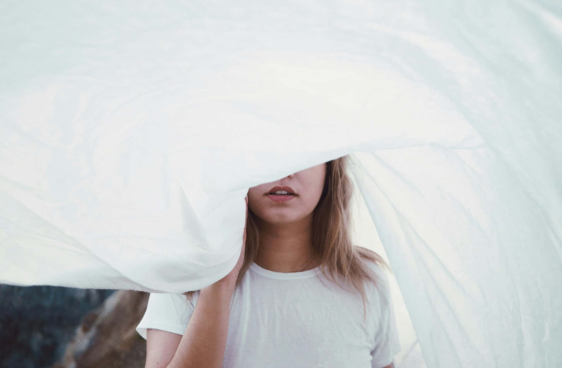 Mysterious Veil Portrait Background