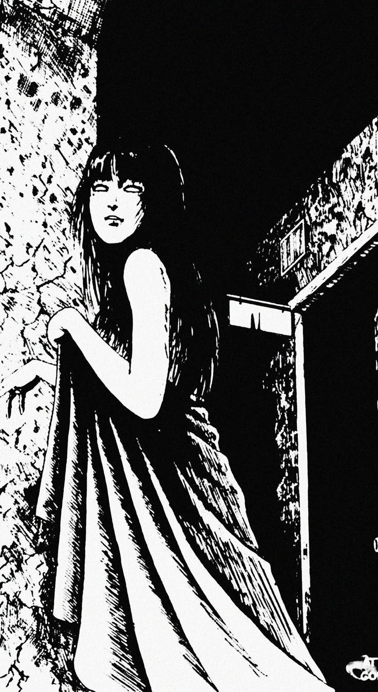 Mysterious Woman Junji Ito Panel Background