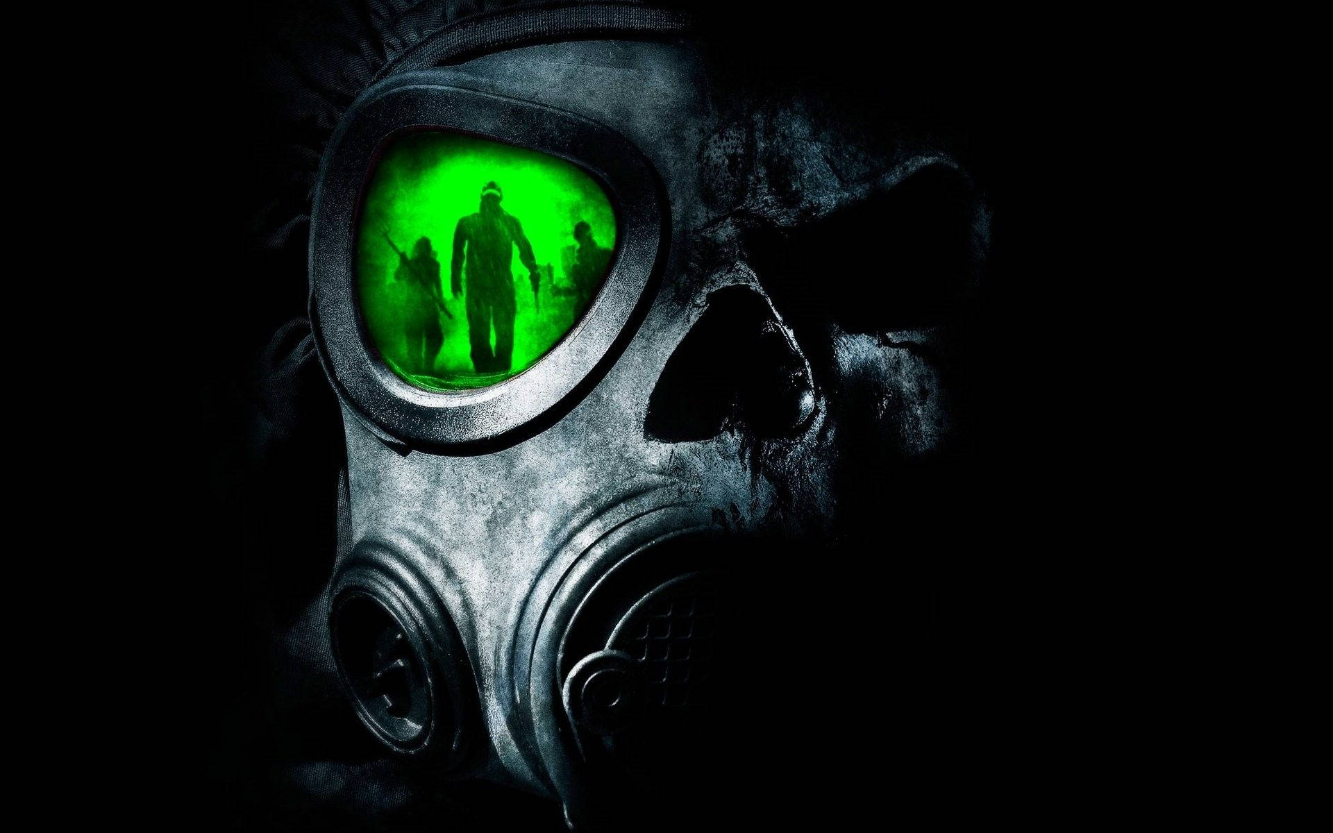 Mystery Gas Mask Graphic Art