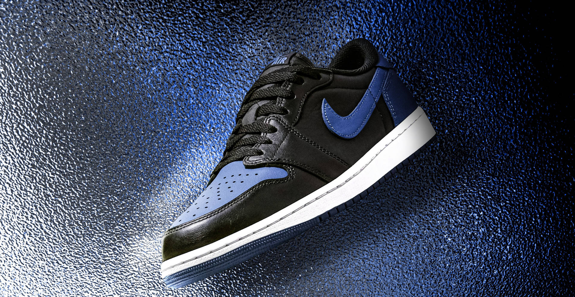 Mystic Blue Air Jordan Shoes Background