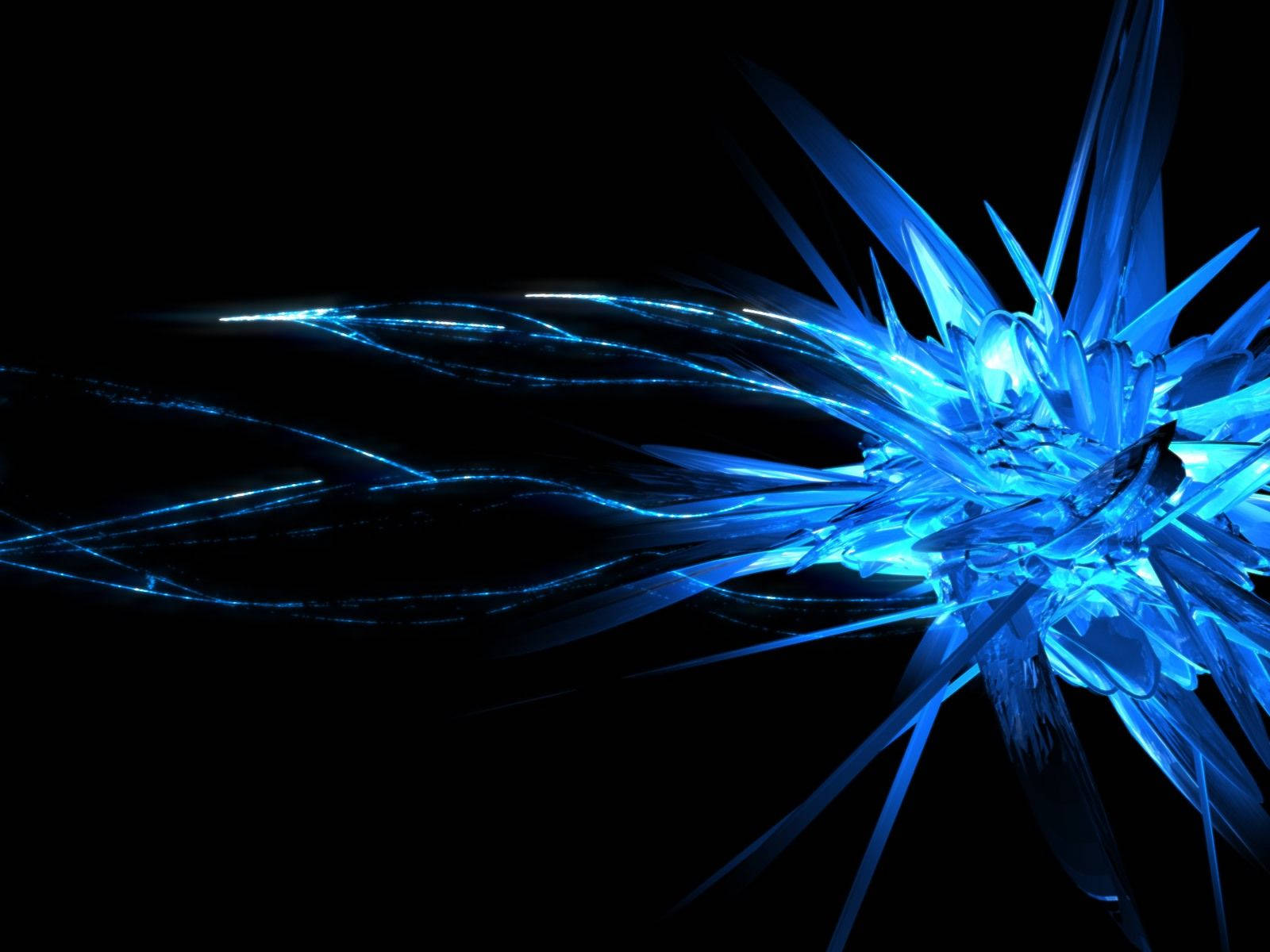 Mystic Blue Crystal Background