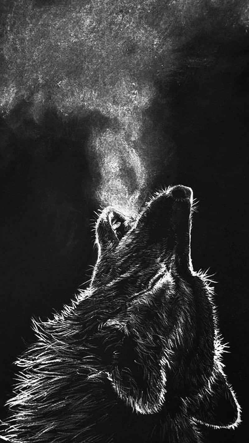 Mystic Howl Spirit Wolf Background