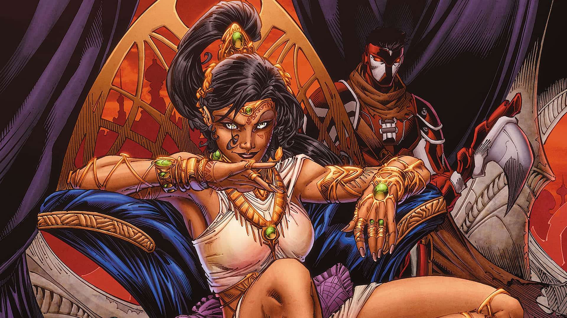 Mystic_ Warriors_ Fantasy_ Artwork Background