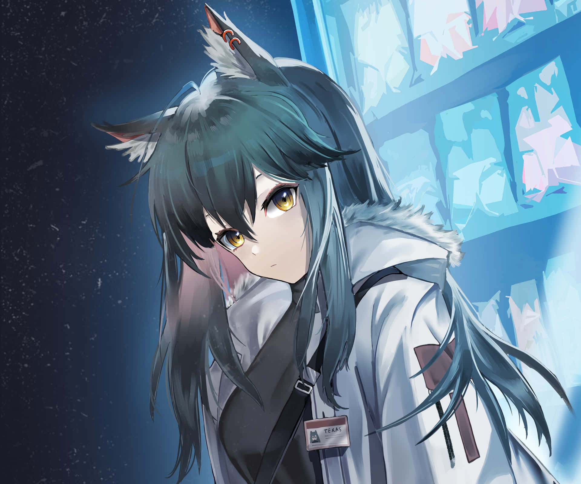 Mystical_ Anime_ Wolf_ Girl Background