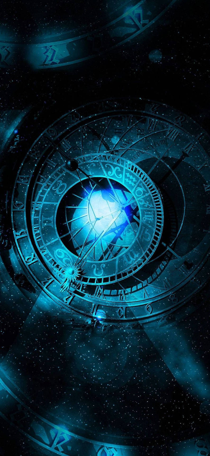 Mystical Astrological Compass Background