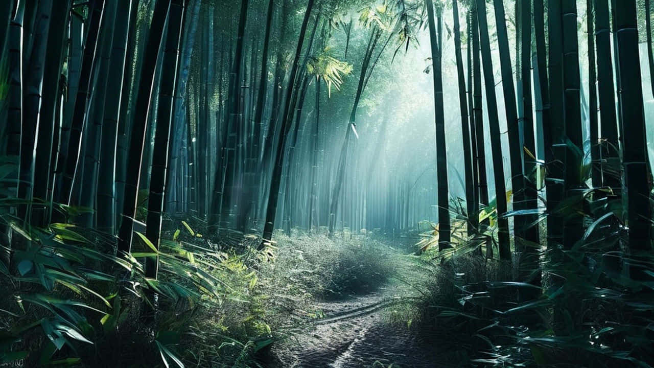 Mystical_ Bamboo_ Forest_ Path_ H D Background