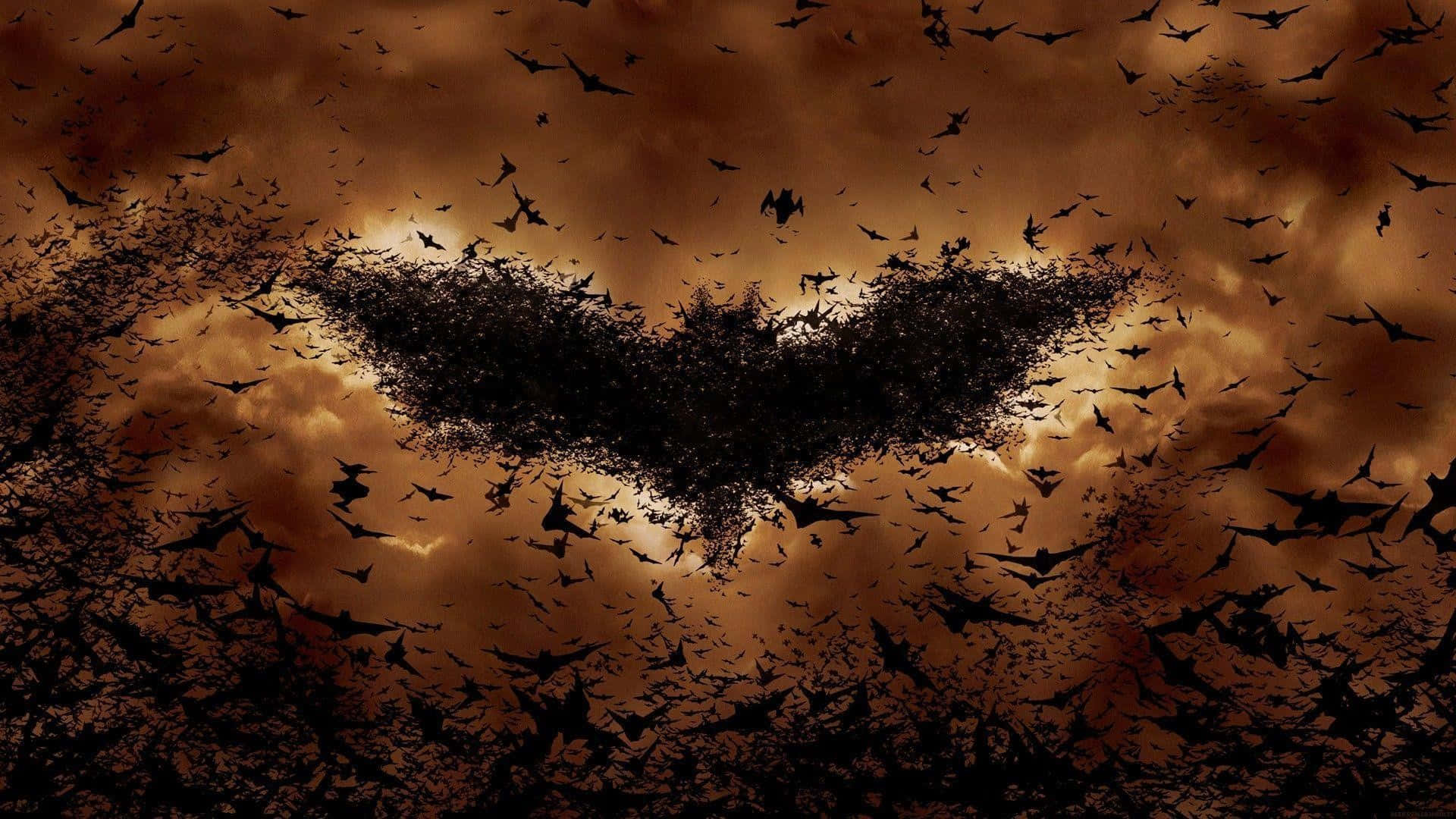 “mystical Bat Glides Through The Sky” Background