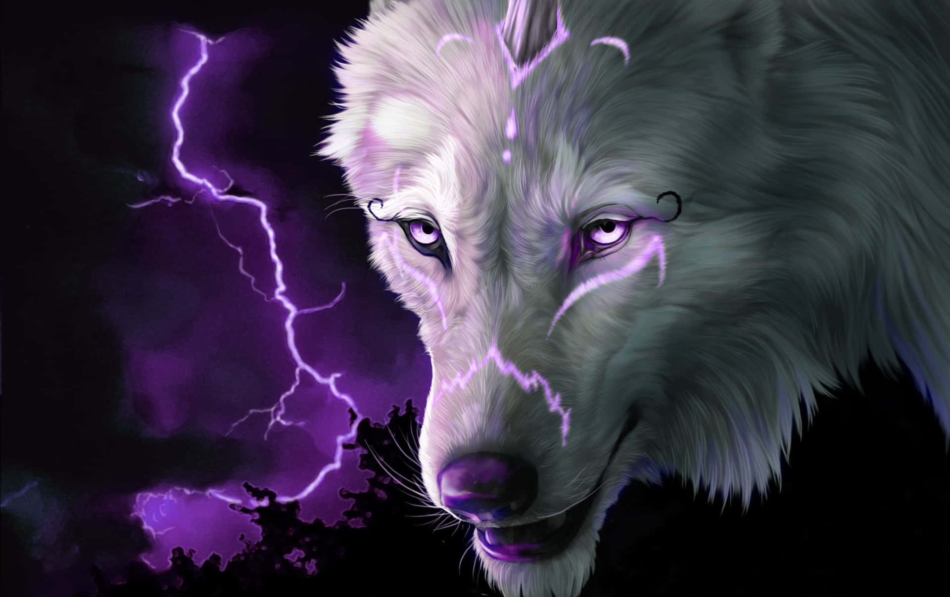 Mystical Blitz Wolf Background