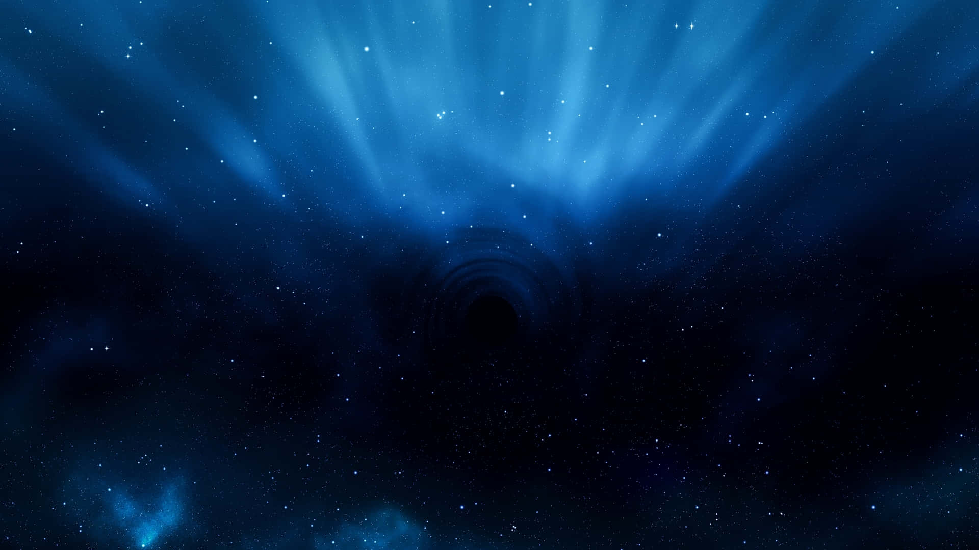Mystical_ Blue_ Nebula_ Background Background