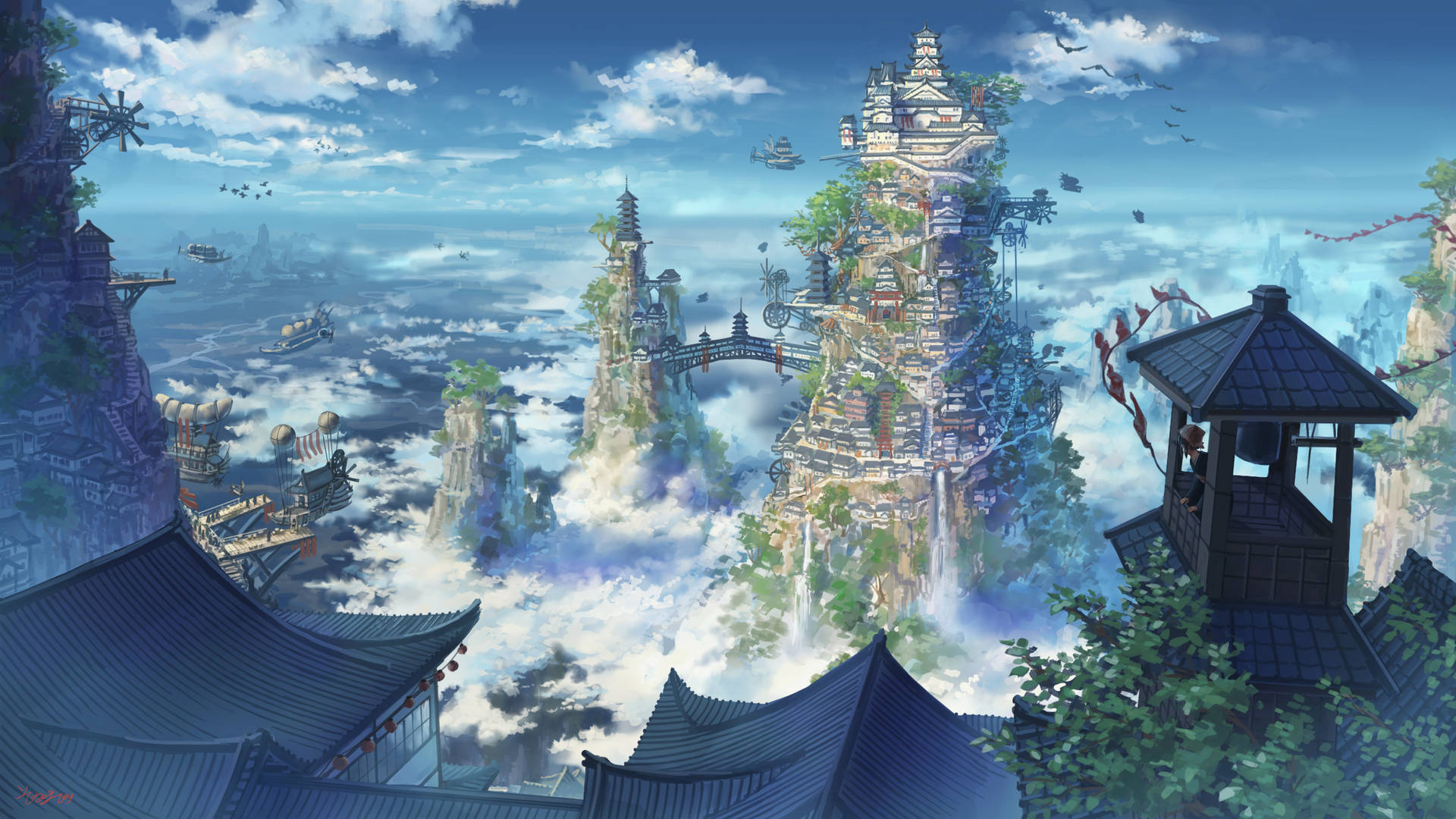 Mystical City Anime 4k