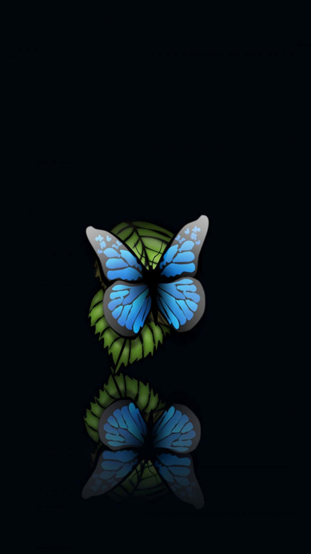 Mystical Dark Butterfly Background