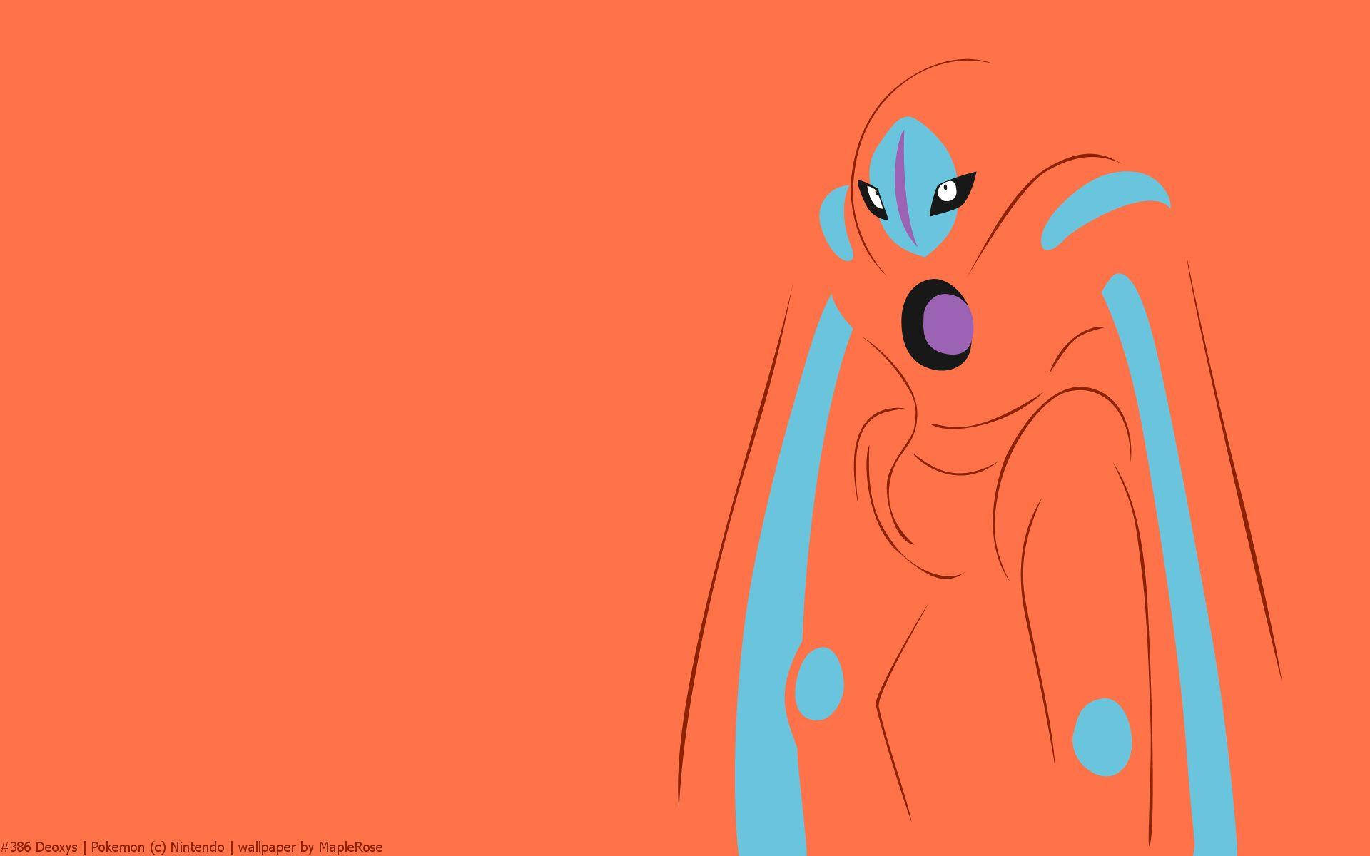 Mystical Deoxys In Outer Space Background