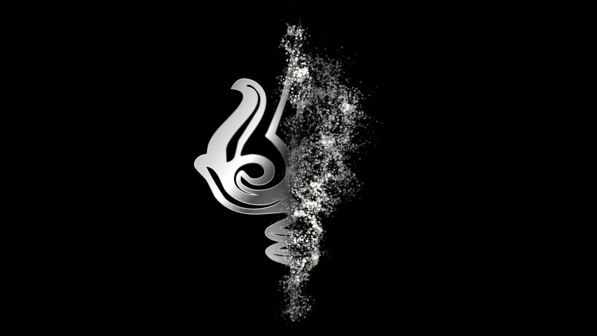 Mystical Disintegration Of The Trishul Symbol Background