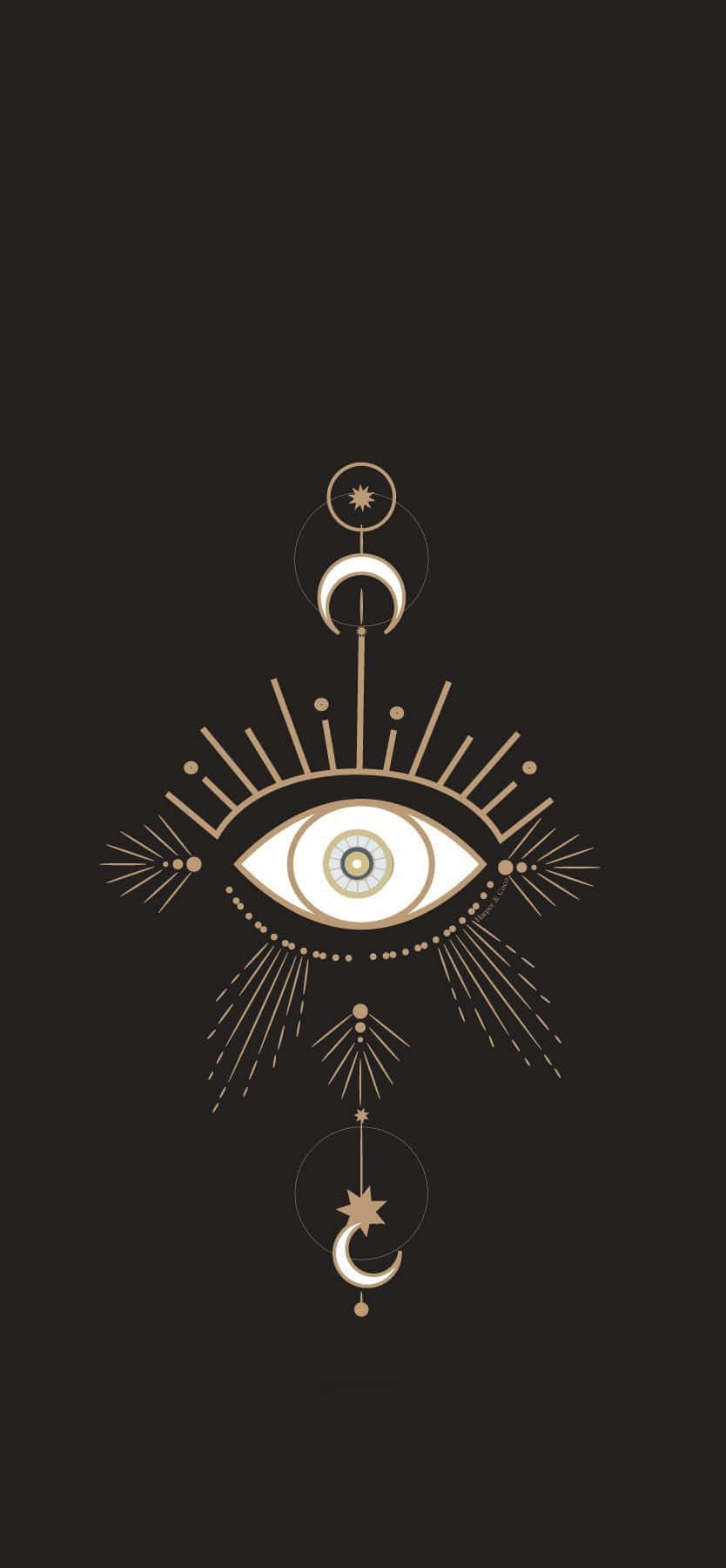Mystical Evil Eye Iphone Wallpaper Background