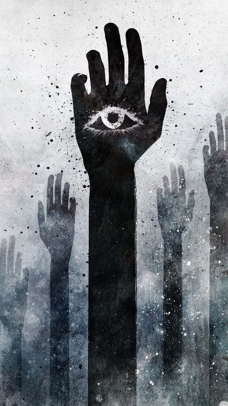 Mystical_ Eye_ Hand_ Artwork Background