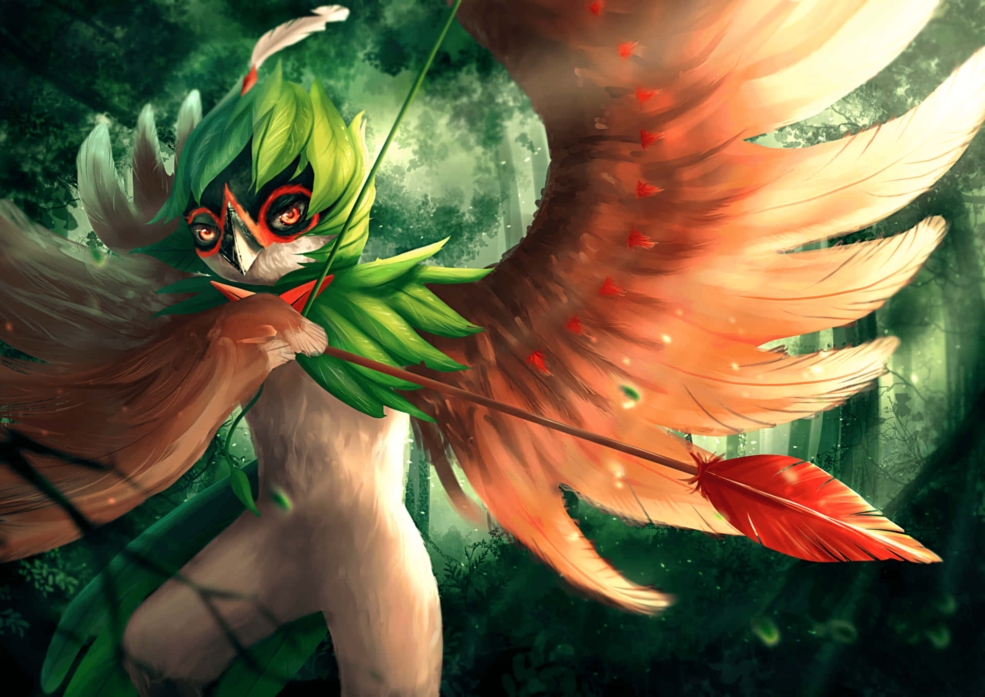 Mystical Forest Creature Art Background