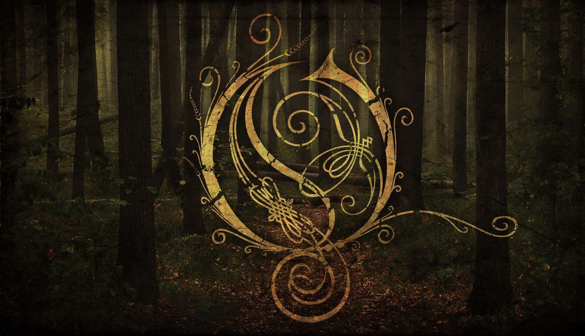 Mystical Forest Symbol Background