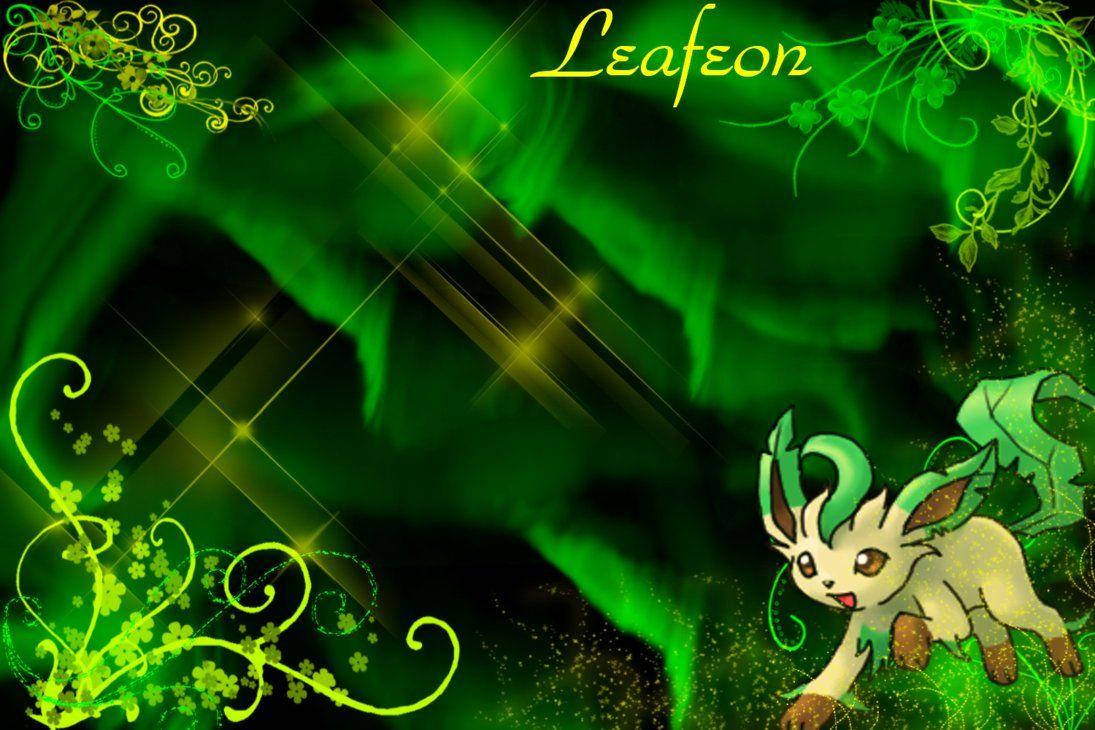 Mystical Leafeon Under Northern Lights