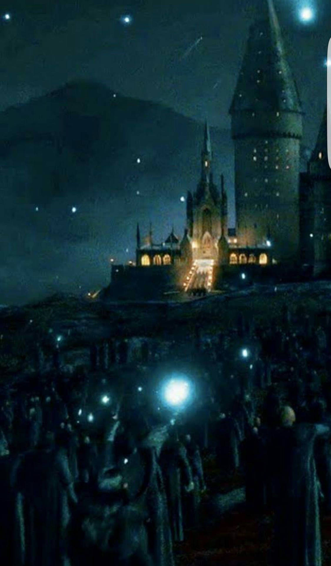 Mystical Lights At Hogwarts Background