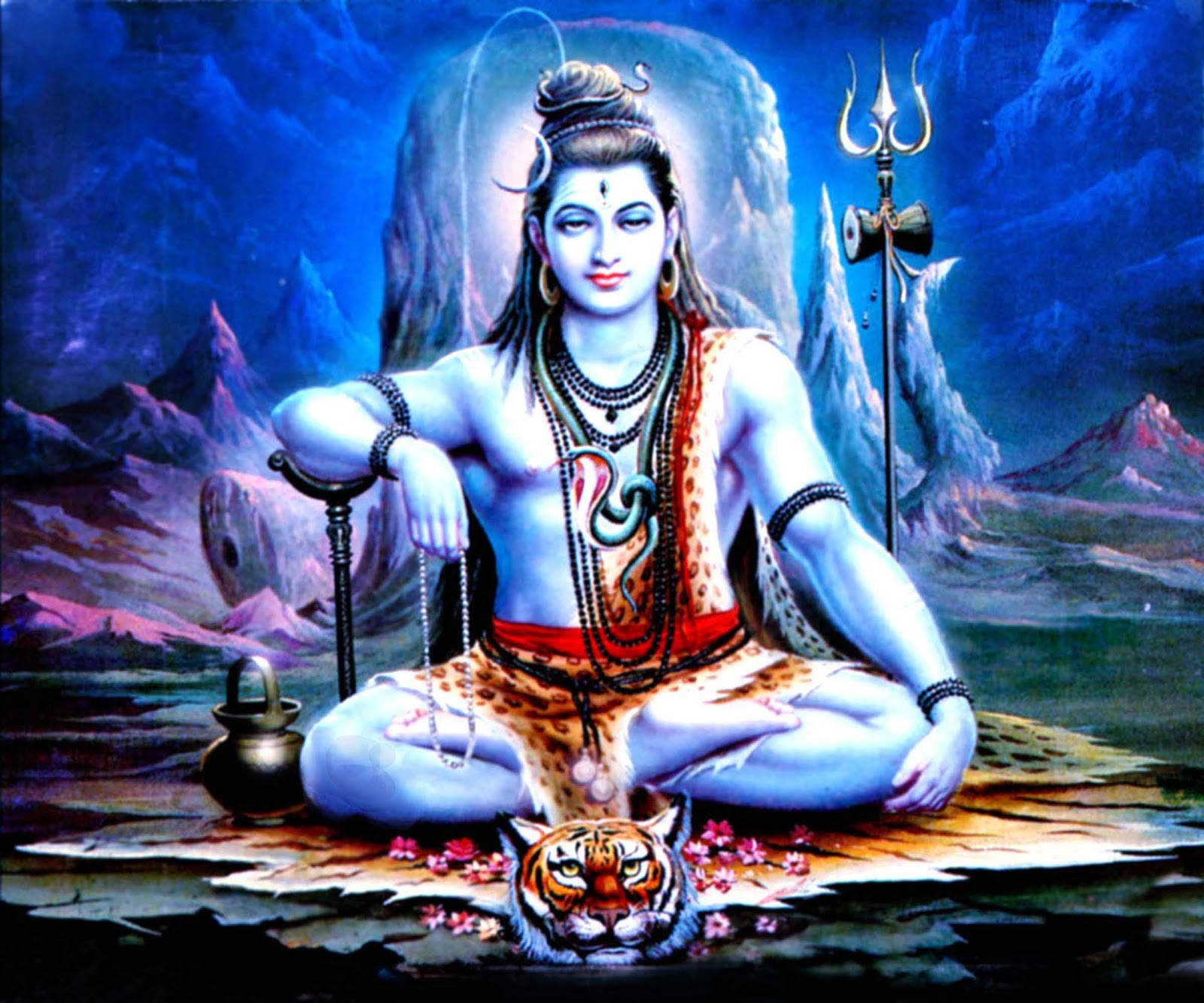 Mystical Lord Shiva Background