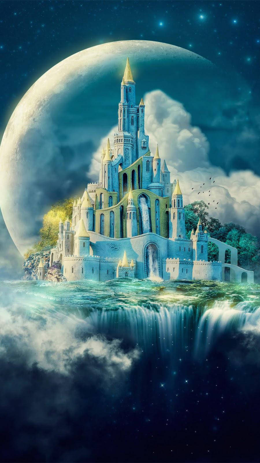 Mystical Moonlit Castle - All Best Background